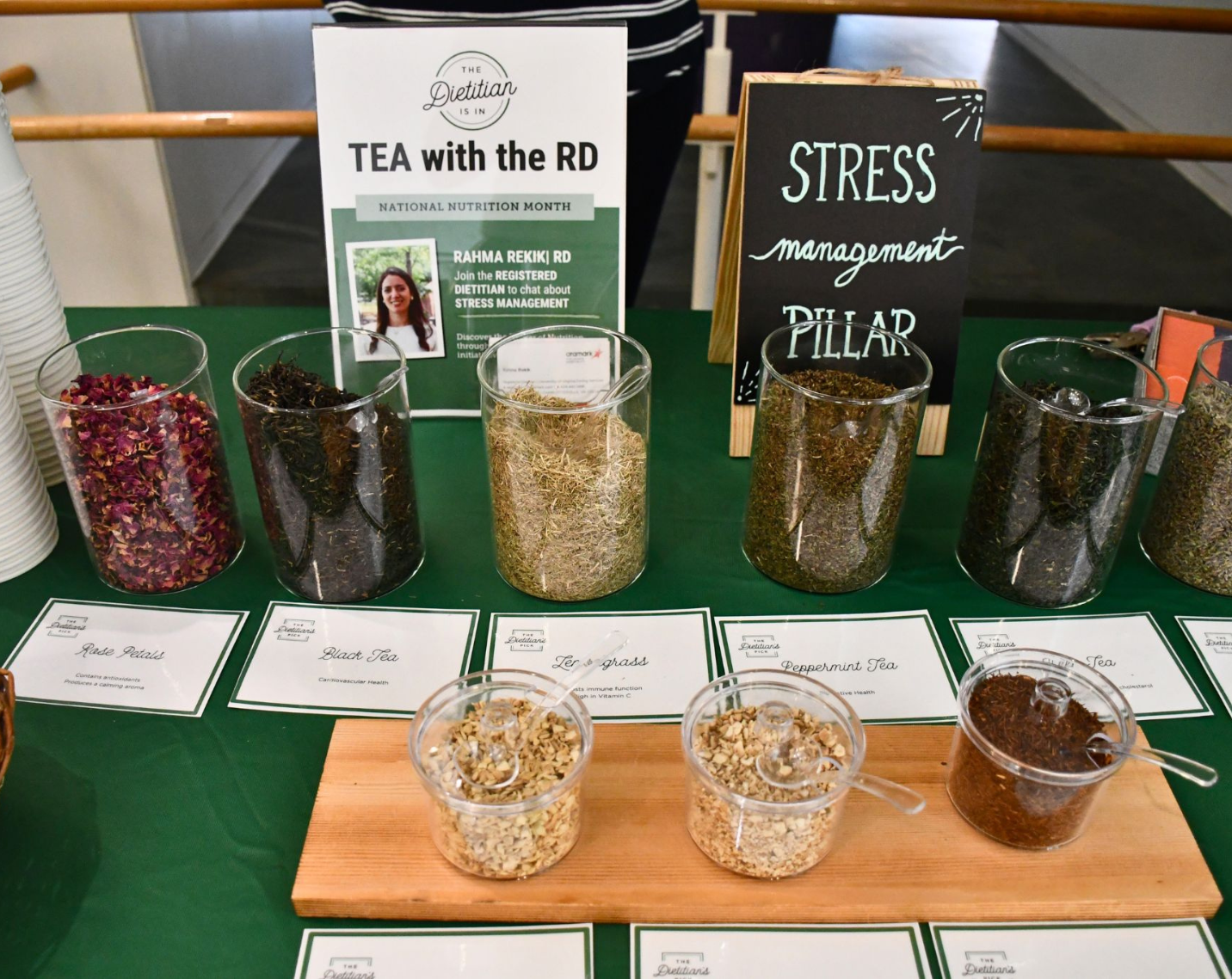 UVA Dine hosted a "Tea with an RD" event. 